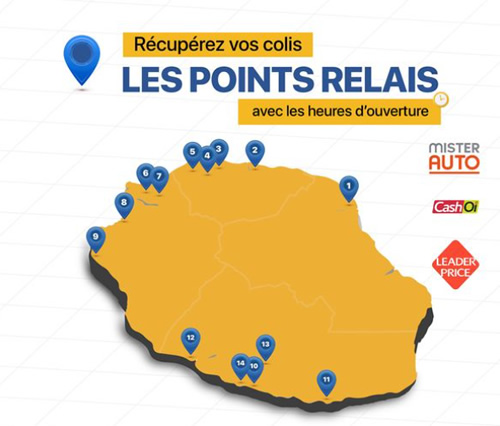 Point relais Cart'In La Réunion